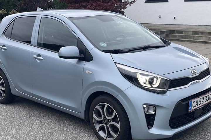 Blå Kia Picanto fra 2018