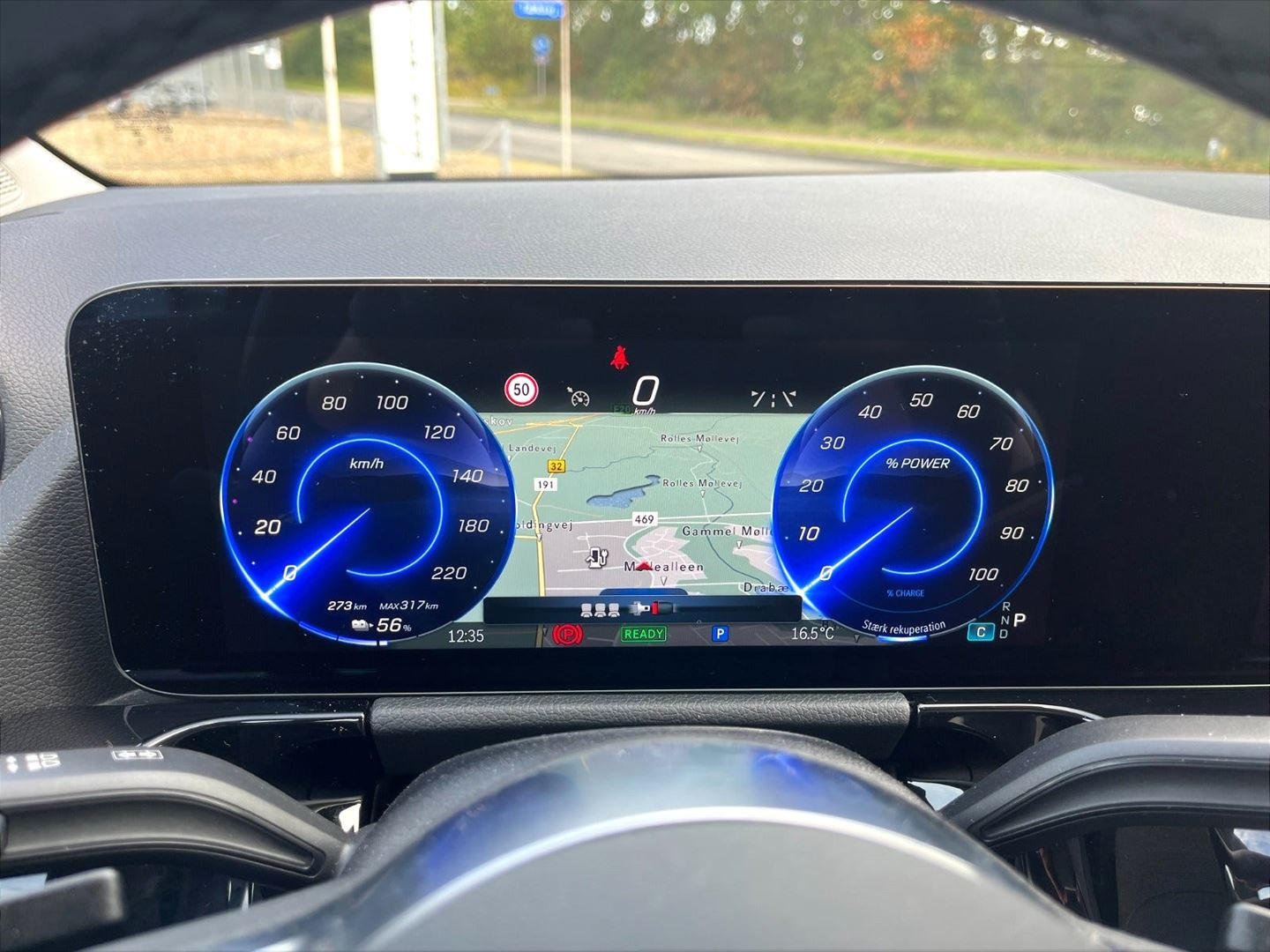 Grå Mercedes B180 fra 2010