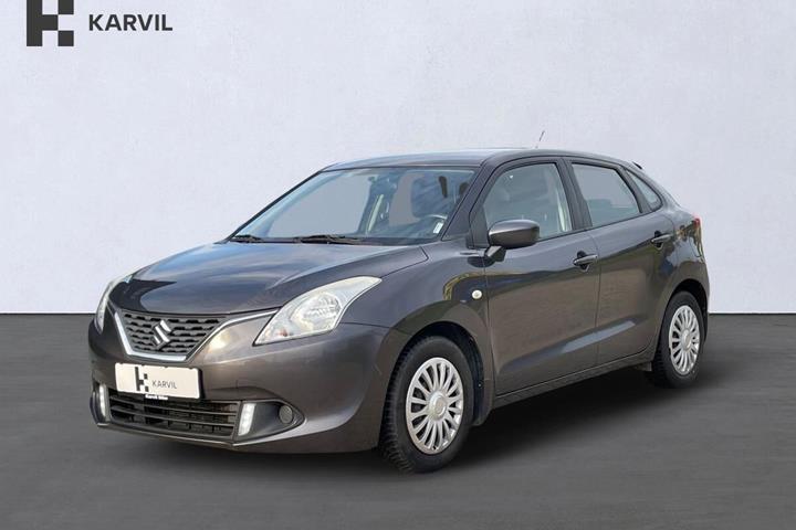 Grå Suzuki Baleno fra 2017 set udefra