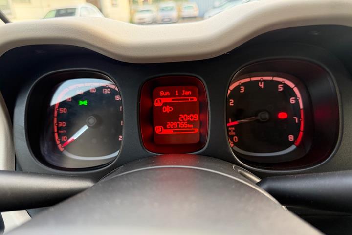 Grøn Fiat Panda fra 2014