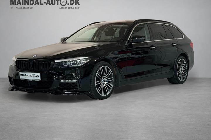 Blå BMW 530d fra 2018