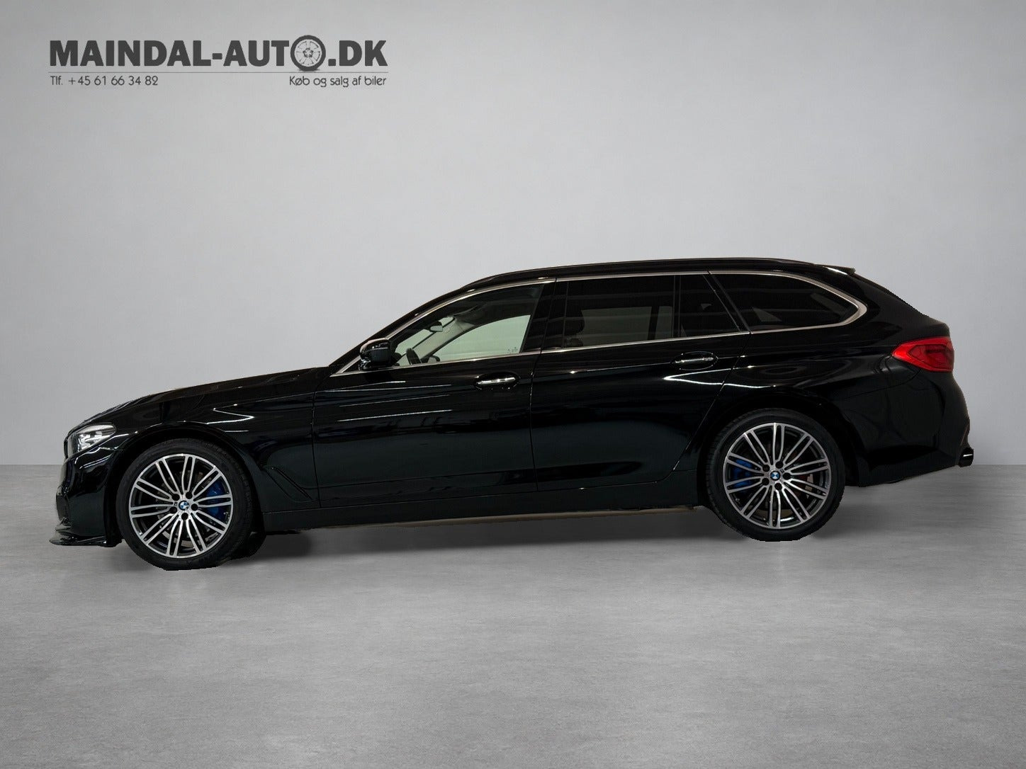 Blå BMW 530d fra 2018