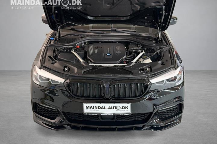 Blå BMW 530d fra 2018