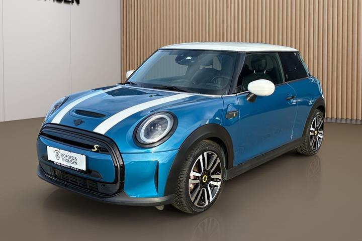Blå Mini Cooper fra 2023