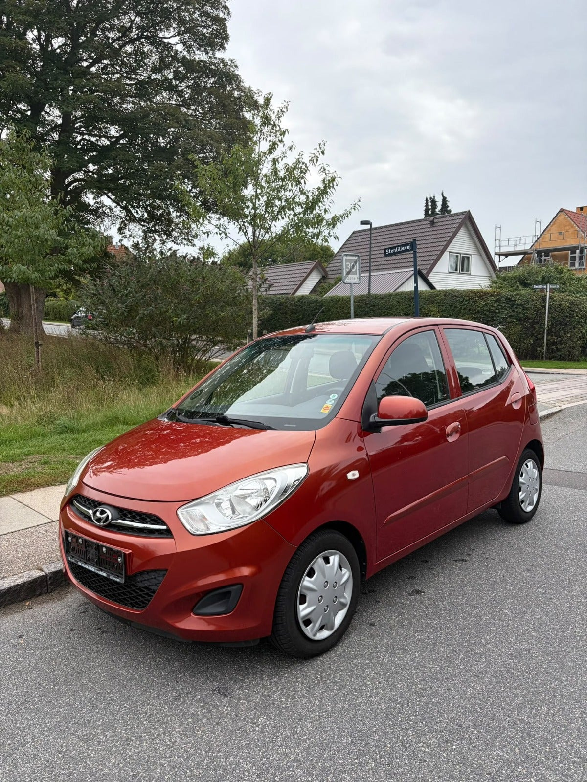 Grøn Hyundai i10 fra 2013