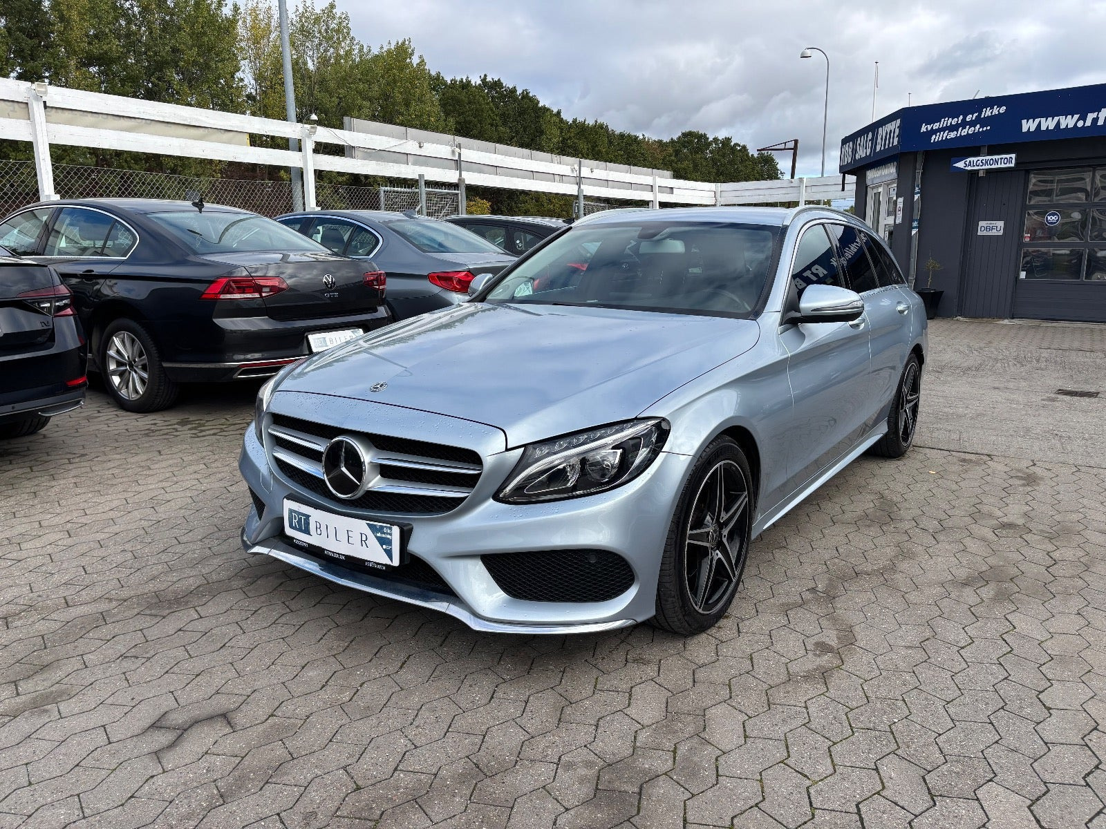 Hvid Mercedes C220 d fra 2017
