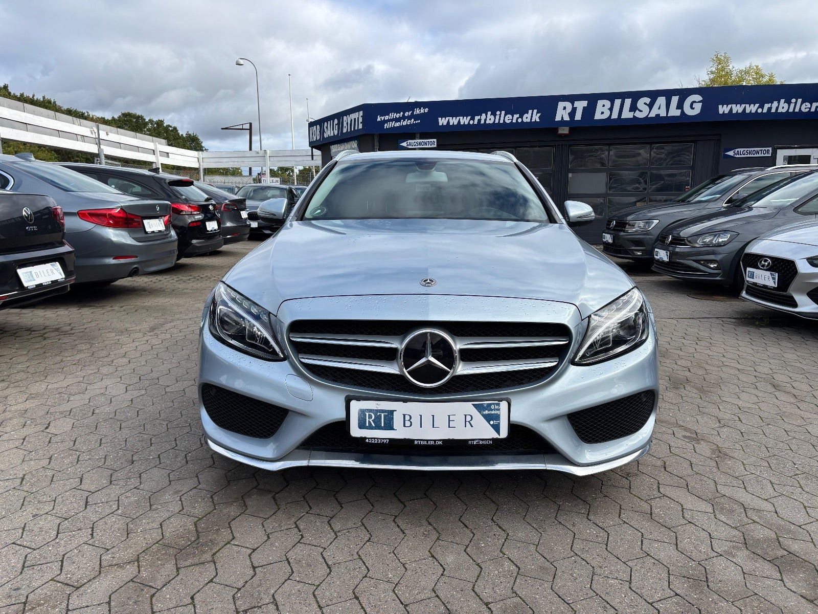 Hvid Mercedes C220 d fra 2017