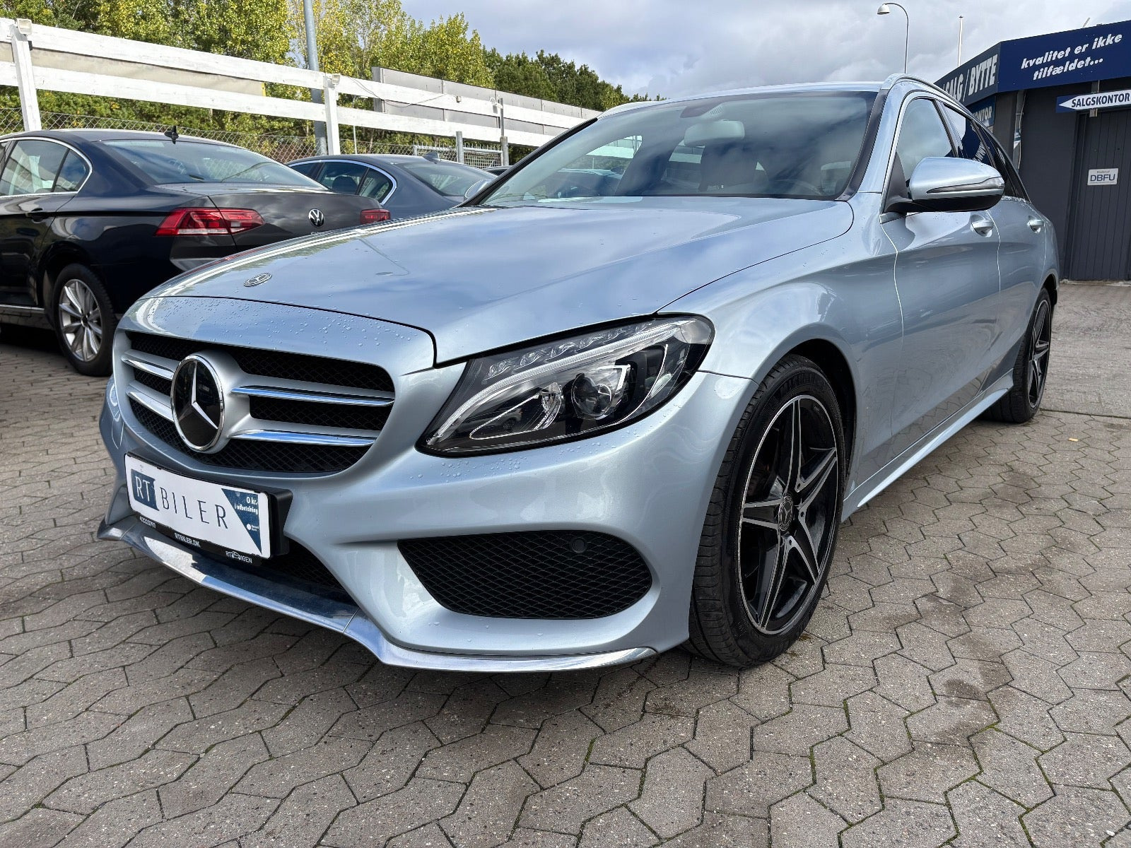 Hvid Mercedes C220 d fra 2017