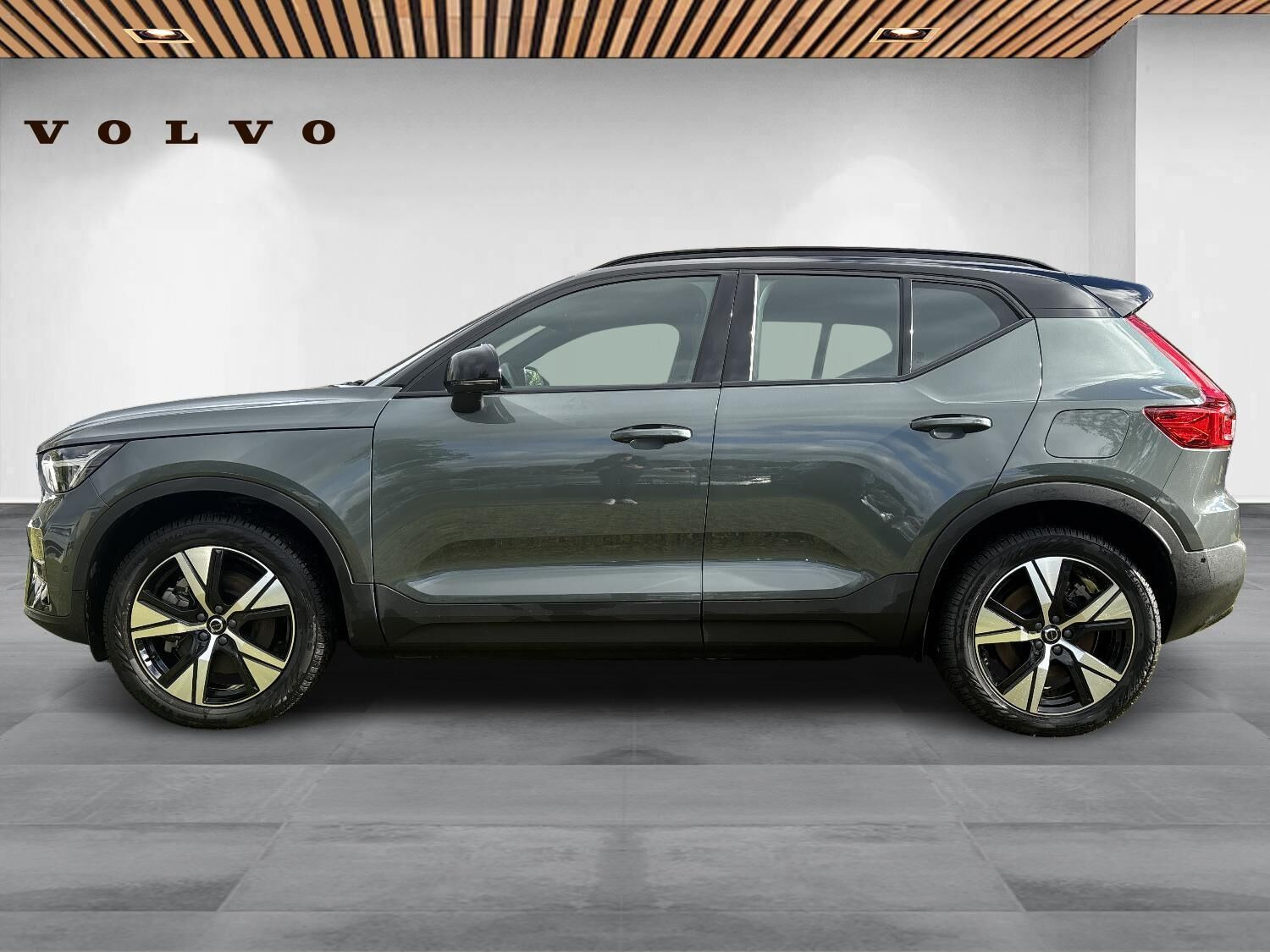 Grøn Volvo EX40 fra 2026