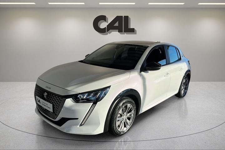 Hvid Peugeot e-208 fra 2022
