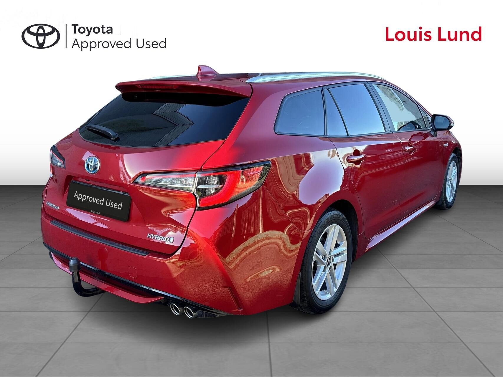 Rød Toyota Corolla fra 2021