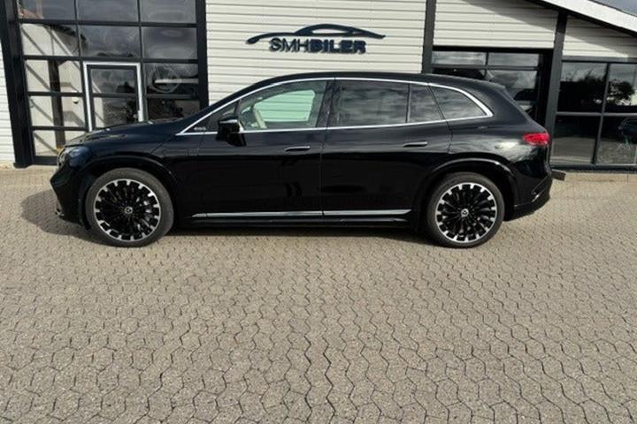 Sort Mercedes EQS450 SUV fra 2023