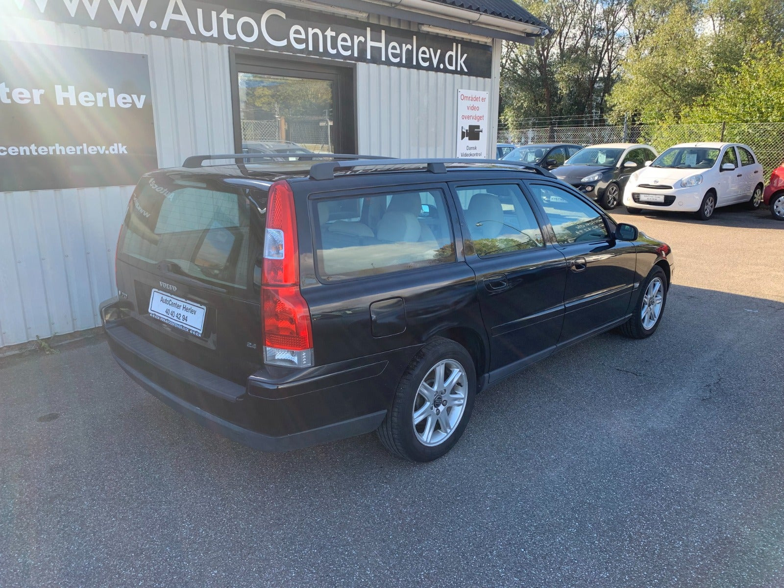 Sort Volvo V70 fra 2004