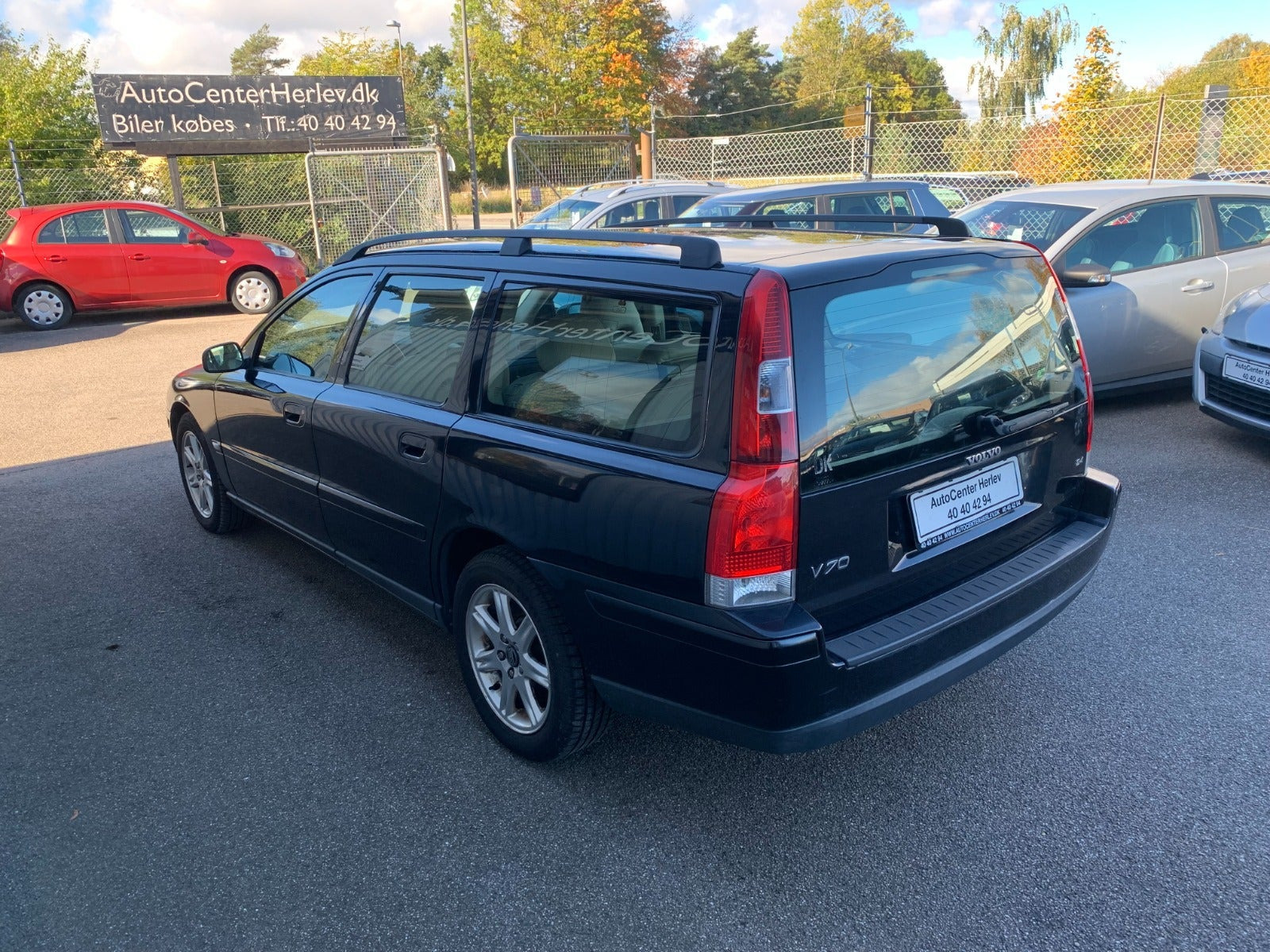 Sort Volvo V70 fra 2004