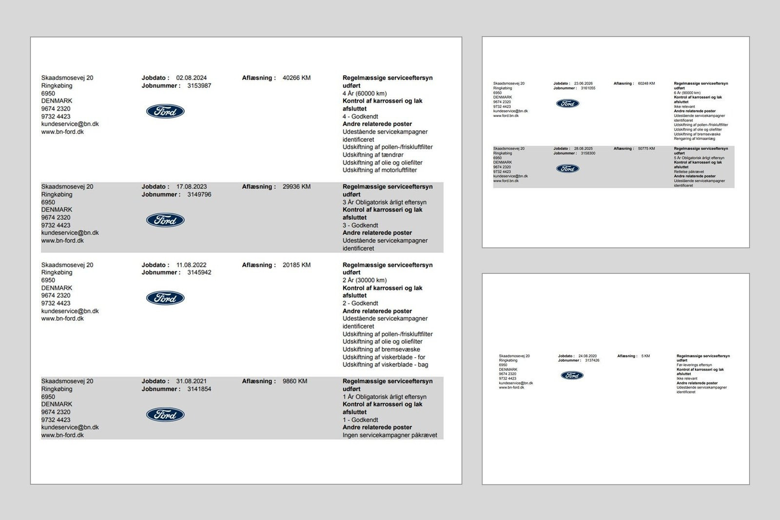 Orange Ford Kuga fra 2020