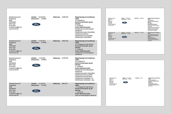 Orange Ford Kuga fra 2020