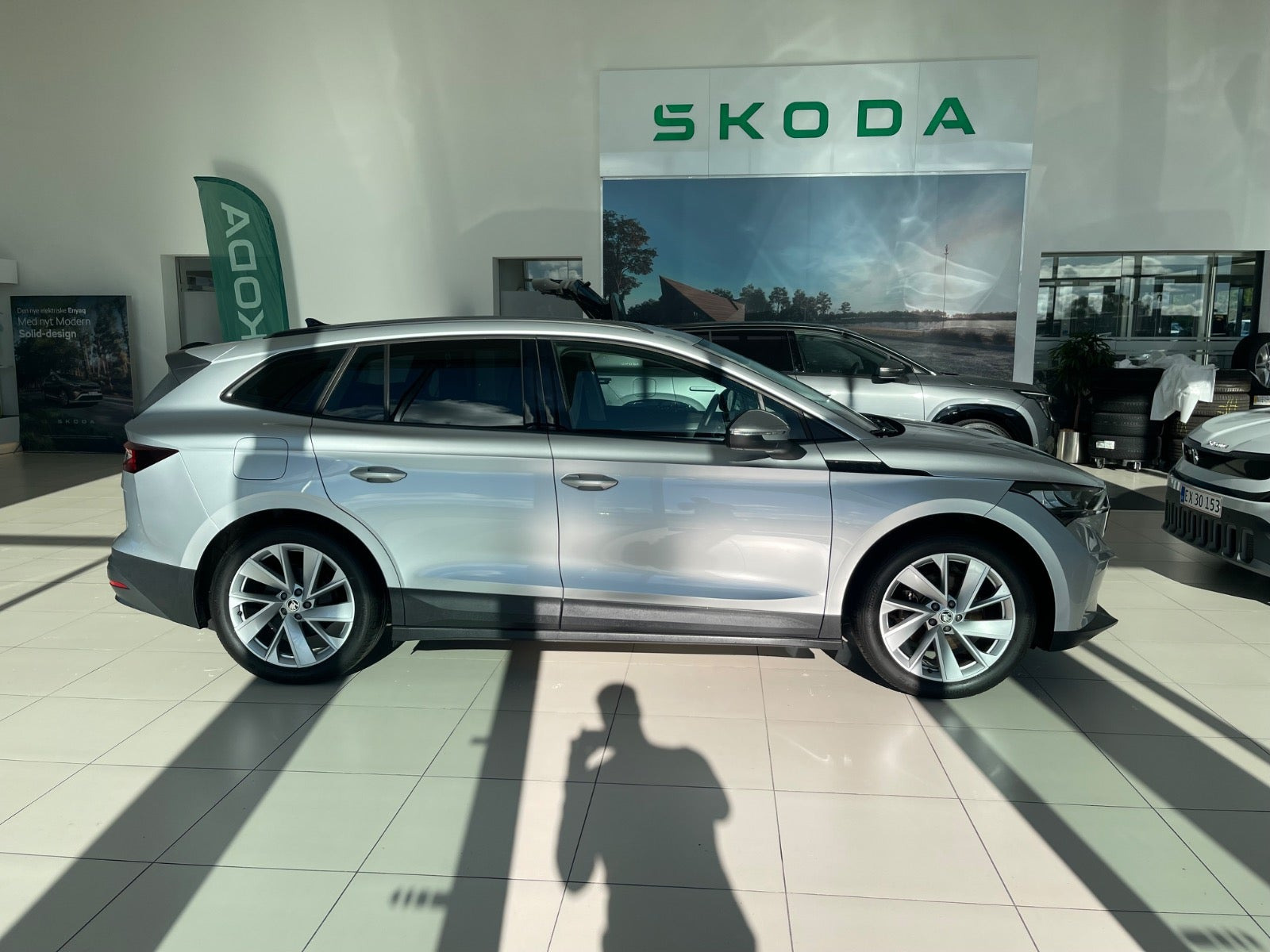 Sølv Skoda Enyaq fra 2021
