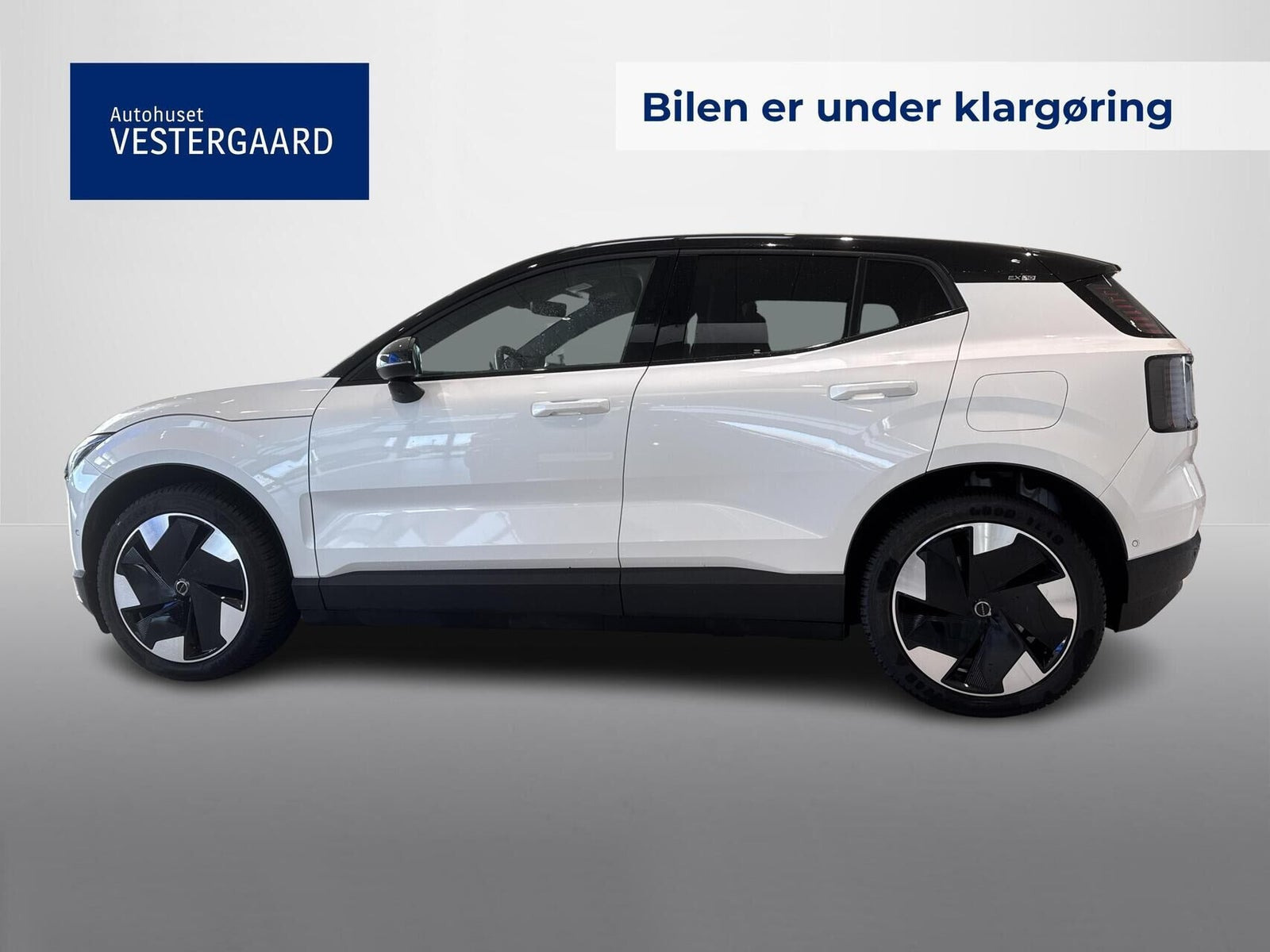 Hvid Volvo EX30 fra 2024