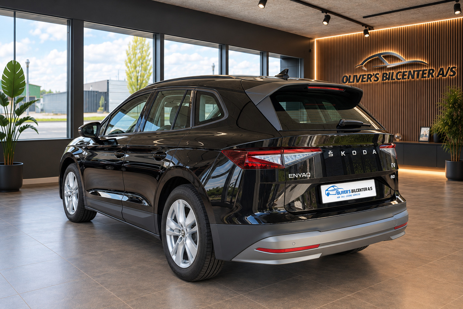 Sort Skoda Enyaq fra 2023