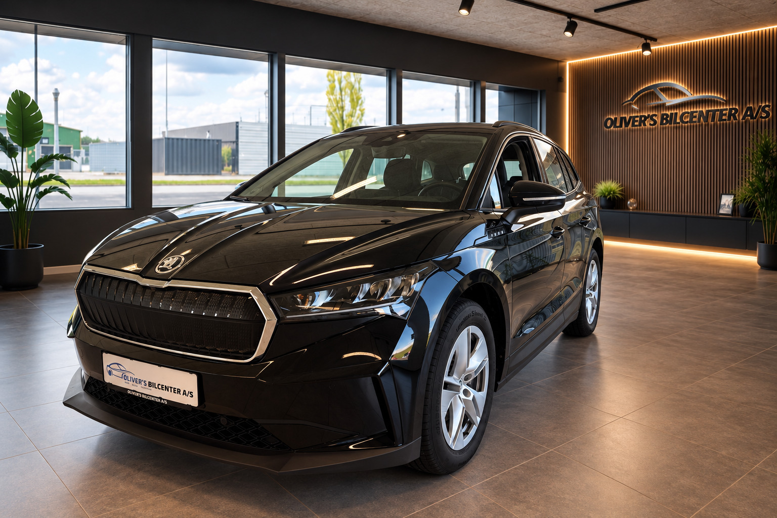 Sort Skoda Enyaq fra 2023