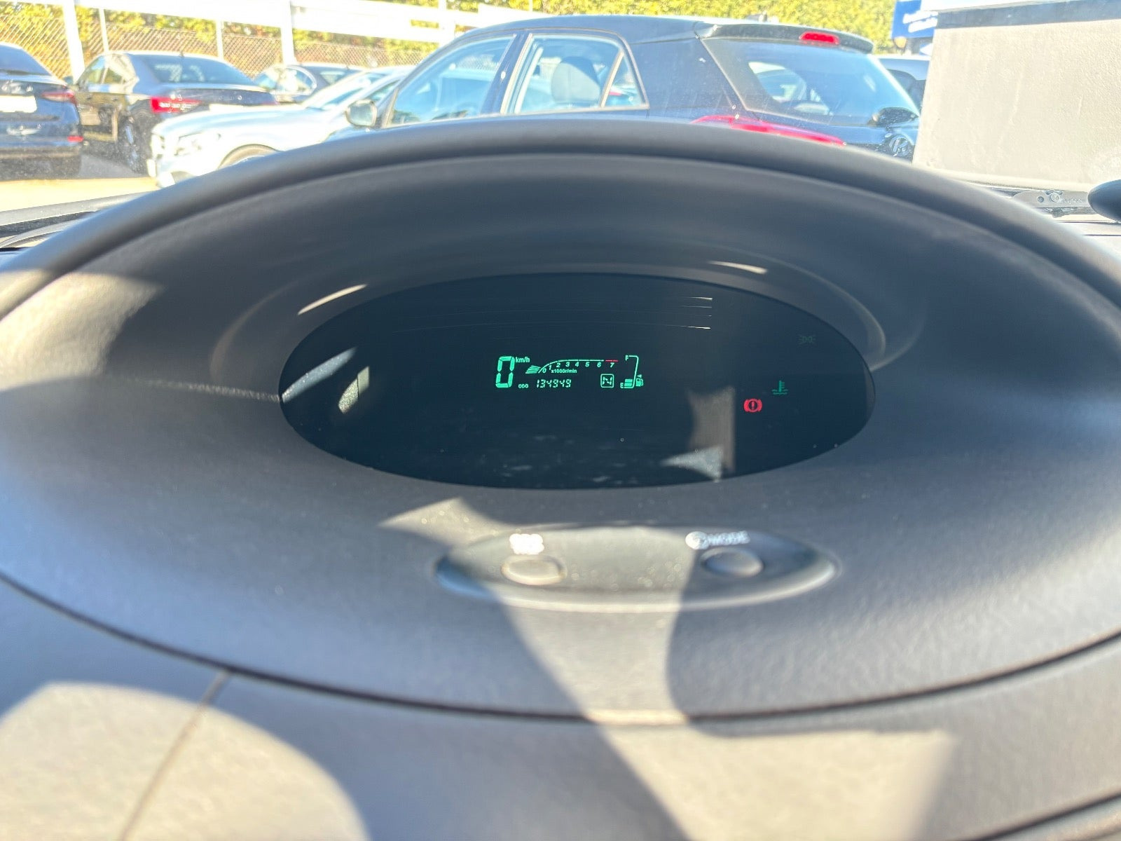 Hvid Toyota Yaris fra 2005