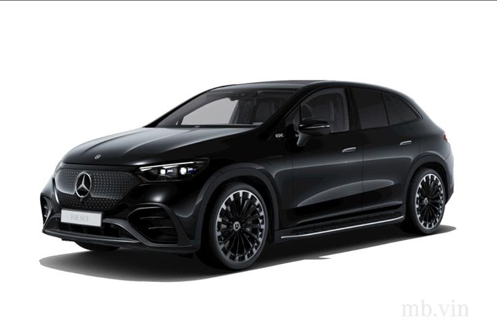 Sort Mercedes EQE350 SUV fra 2024