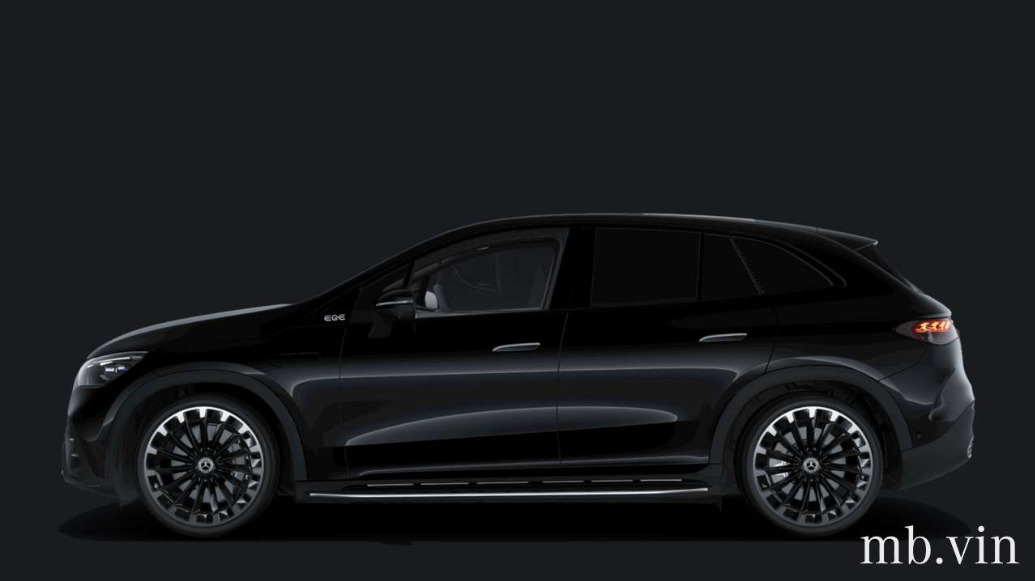 Sort Mercedes EQE350 SUV fra 2024