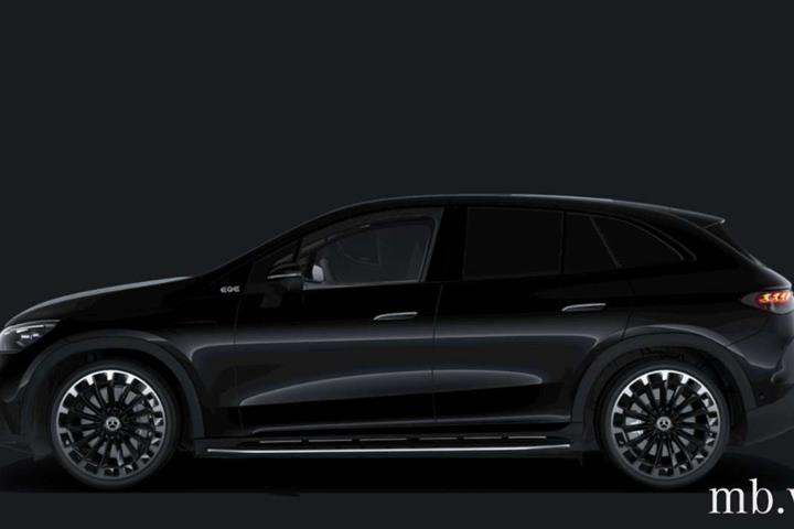 Sort Mercedes EQE350 SUV fra 2024