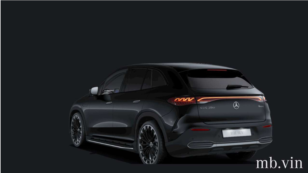 Sort Mercedes EQE350 SUV fra 2024