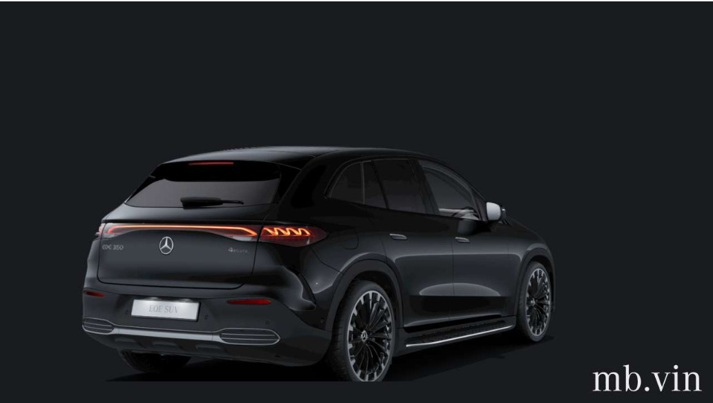 Sort Mercedes EQE350 SUV fra 2024