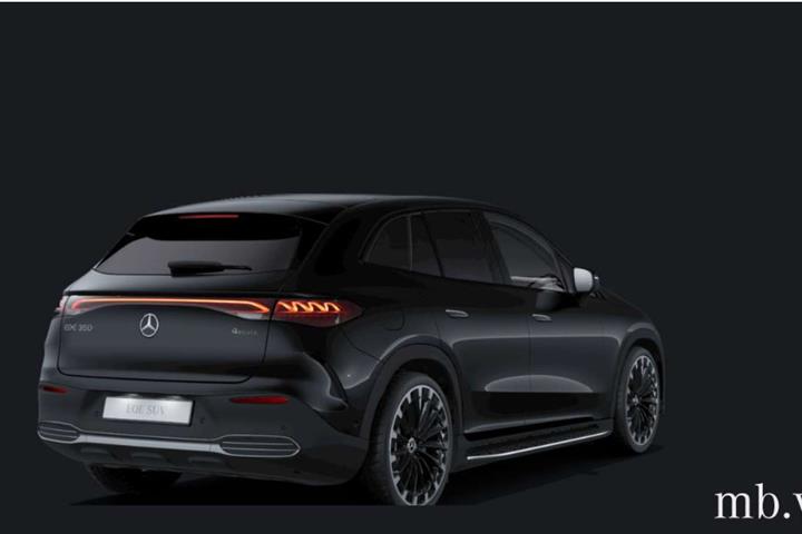 Sort Mercedes EQE350 SUV fra 2024