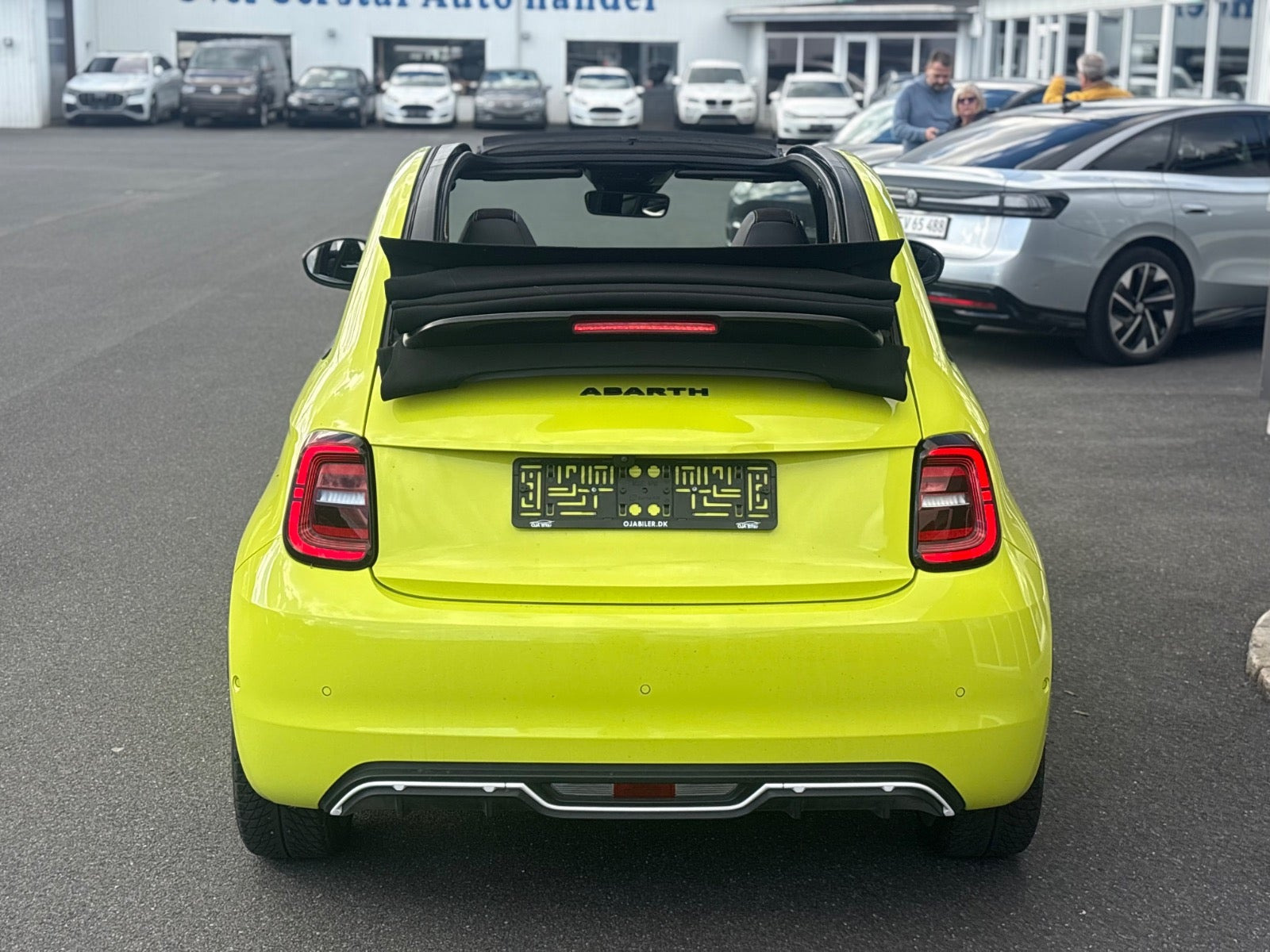 Gul Abarth 500e fra 2024