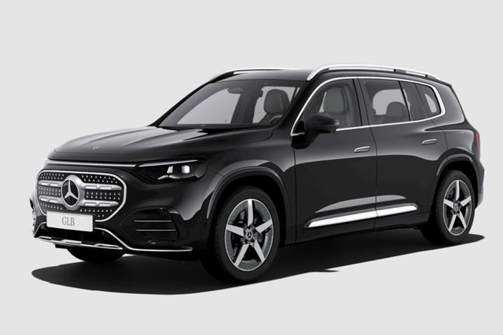 Sort Mercedes GLB250+ fra 2026