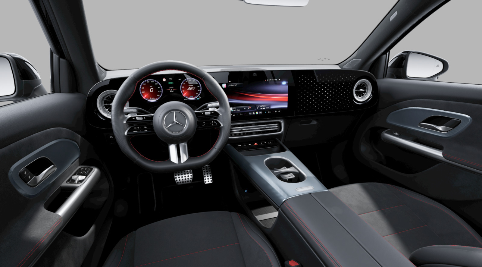 Sort Mercedes GLB250+ fra 2026