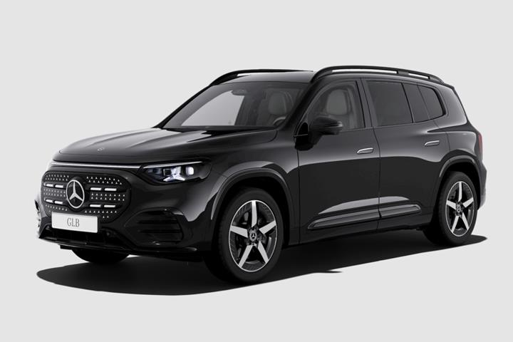 Sort Mercedes GLB250+ fra 2026
