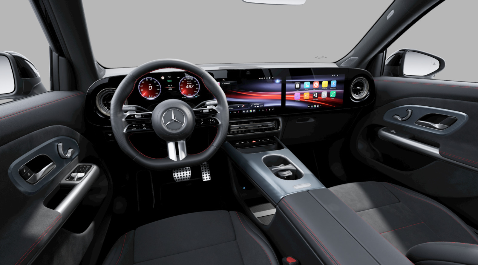 Sort Mercedes GLB250+ fra 2026