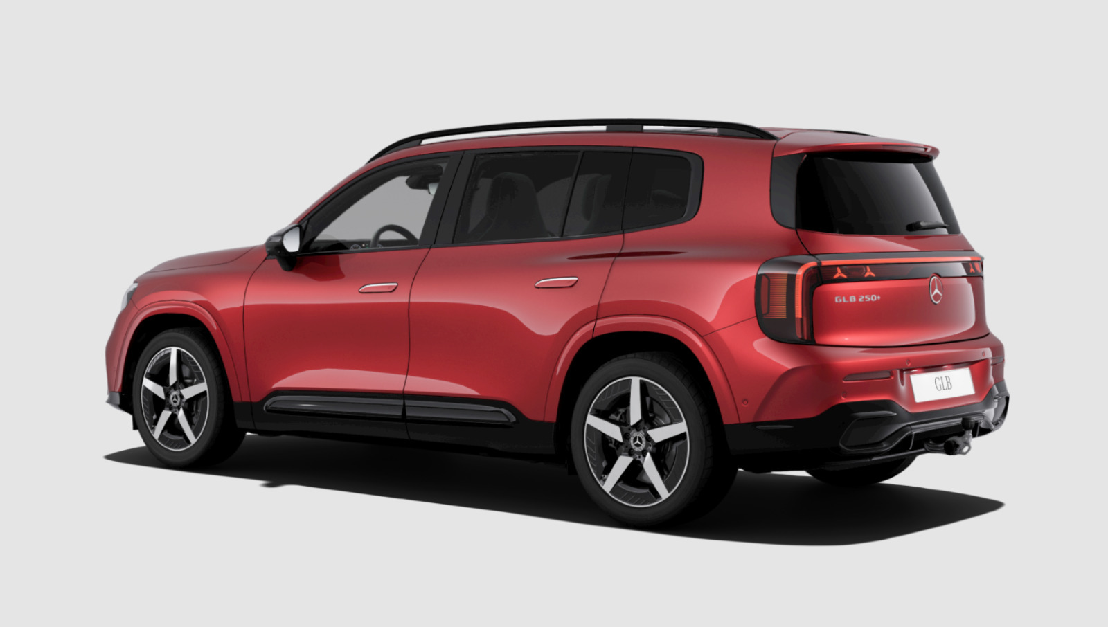 Rød Mercedes GLB250+ fra 2026