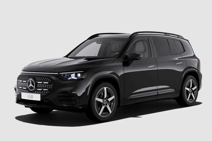 Sort Mercedes GLB250+ fra 2026