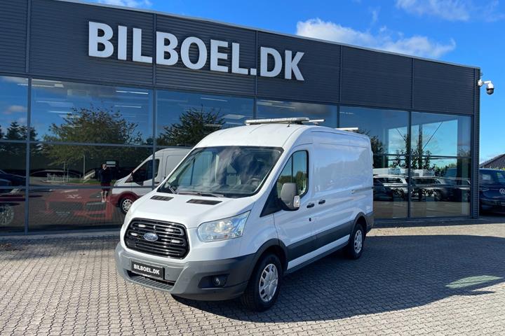 Hvid Ford Transit 350 L2 Van fra 2017