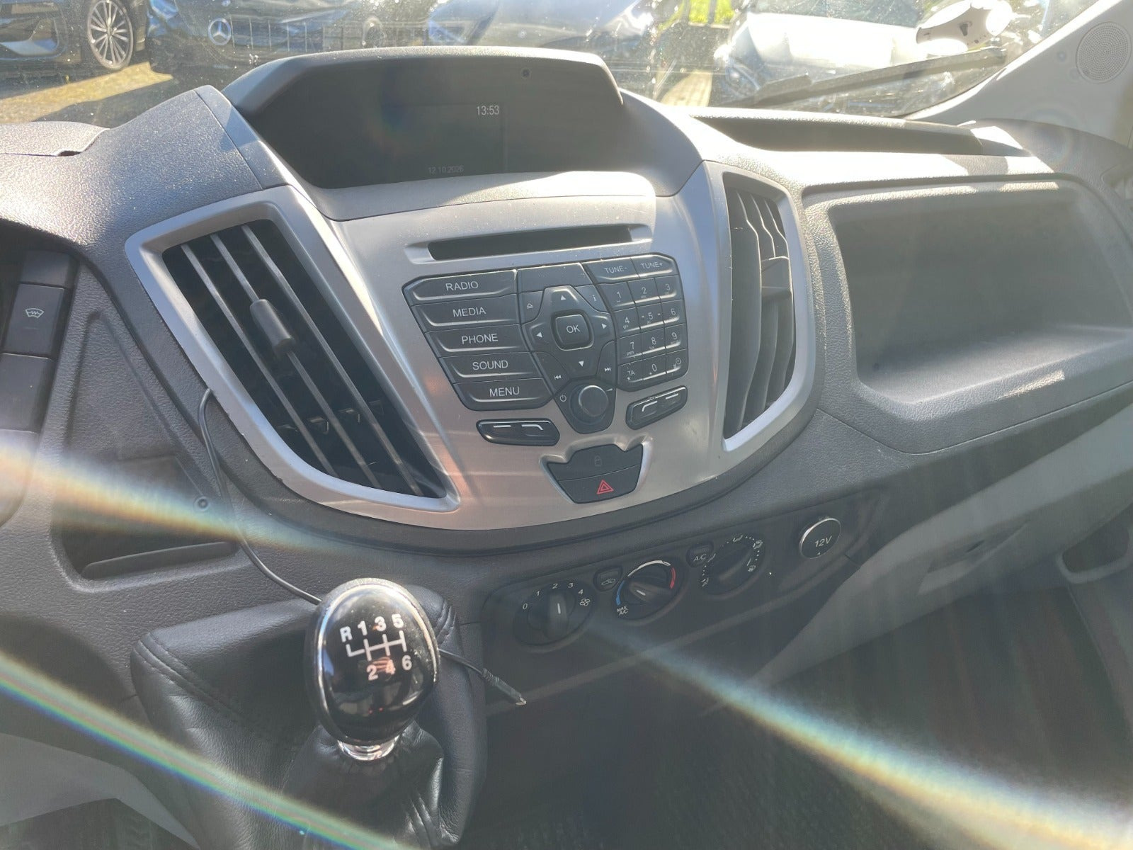 Hvid Ford Transit 350 L2 Van fra 2017