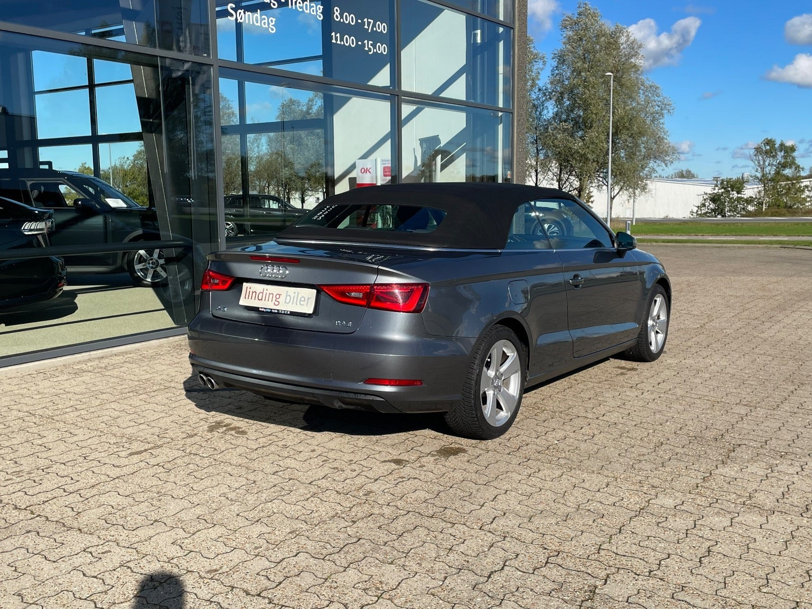 Grå Audi A3 fra 2015