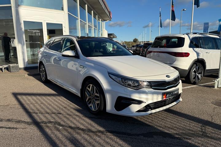 Hvid Kia Optima fra 2019