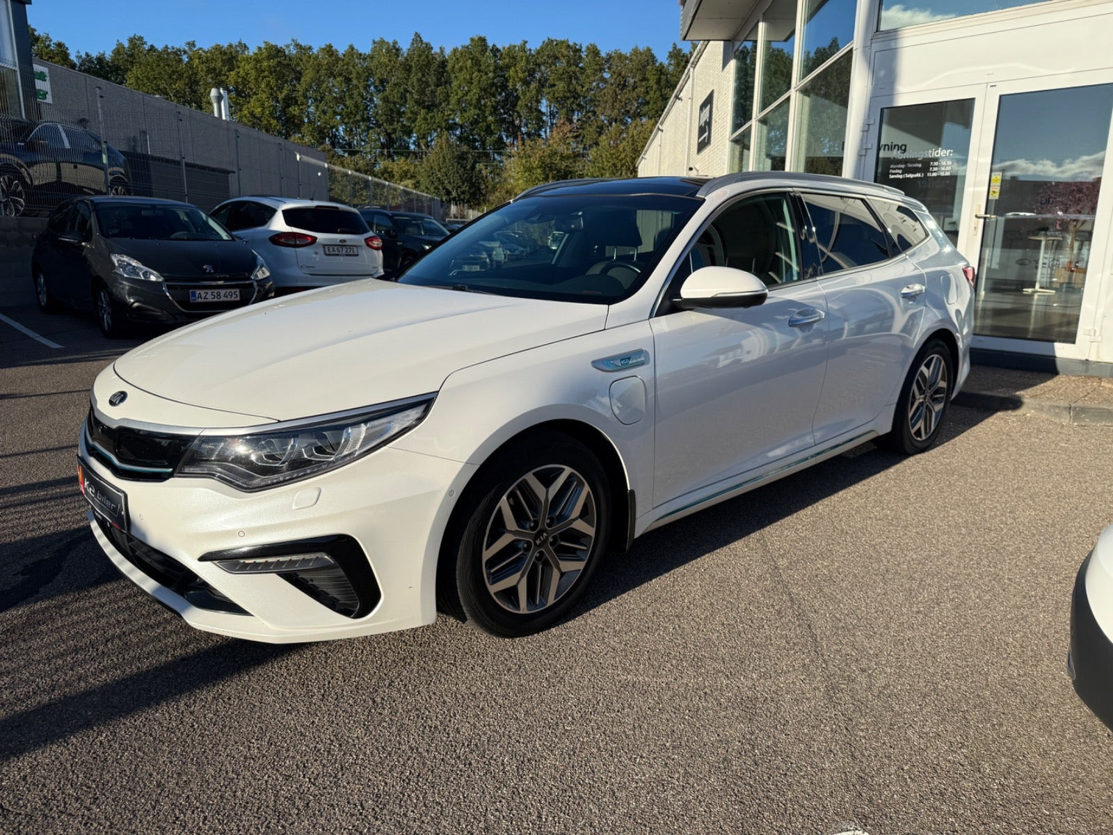 Hvid Kia Optima fra 2019