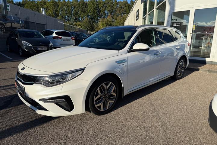 Hvid Kia Optima fra 2019