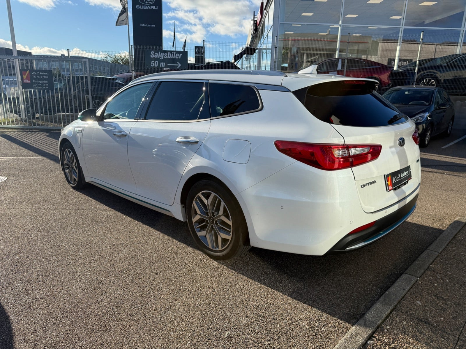 Hvid Kia Optima fra 2019
