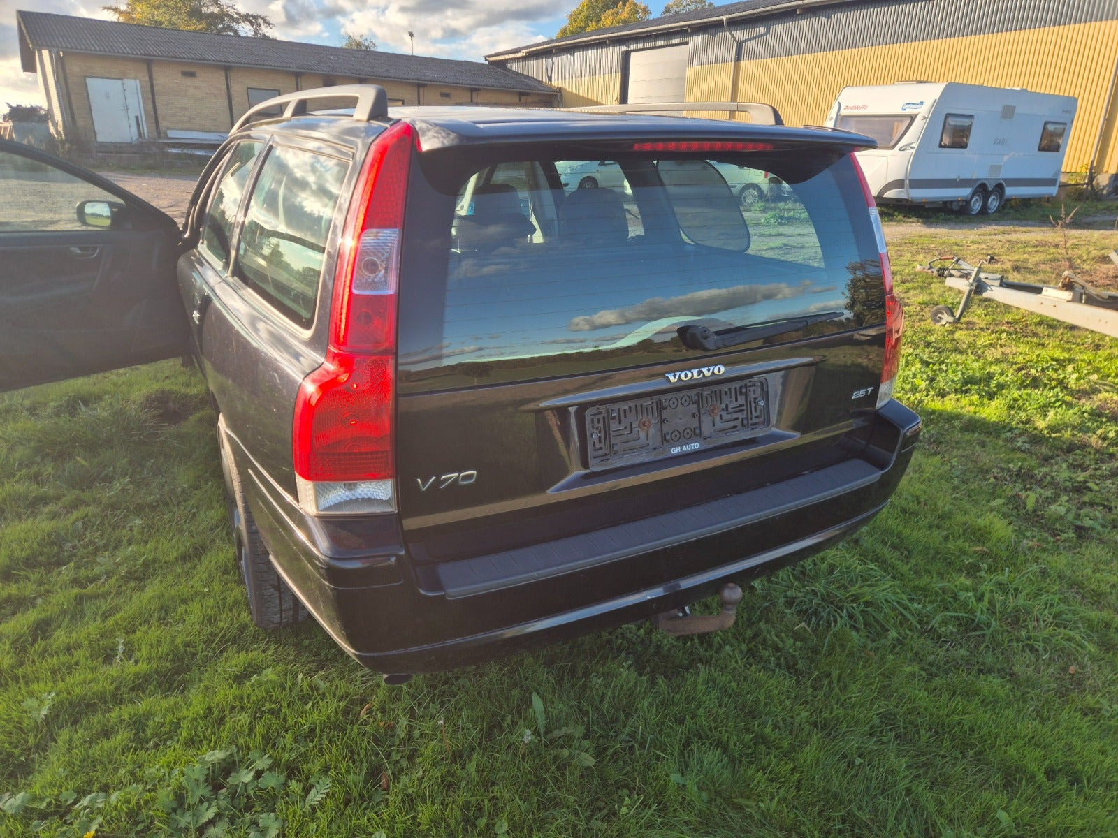 Sort Volvo V70 fra 2007