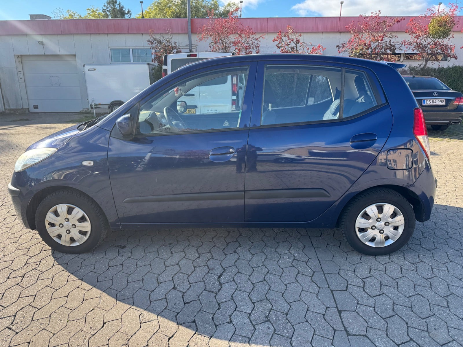Rød Hyundai i10 fra 2009