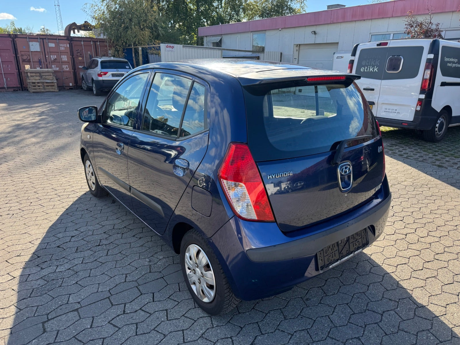 Rød Hyundai i10 fra 2009