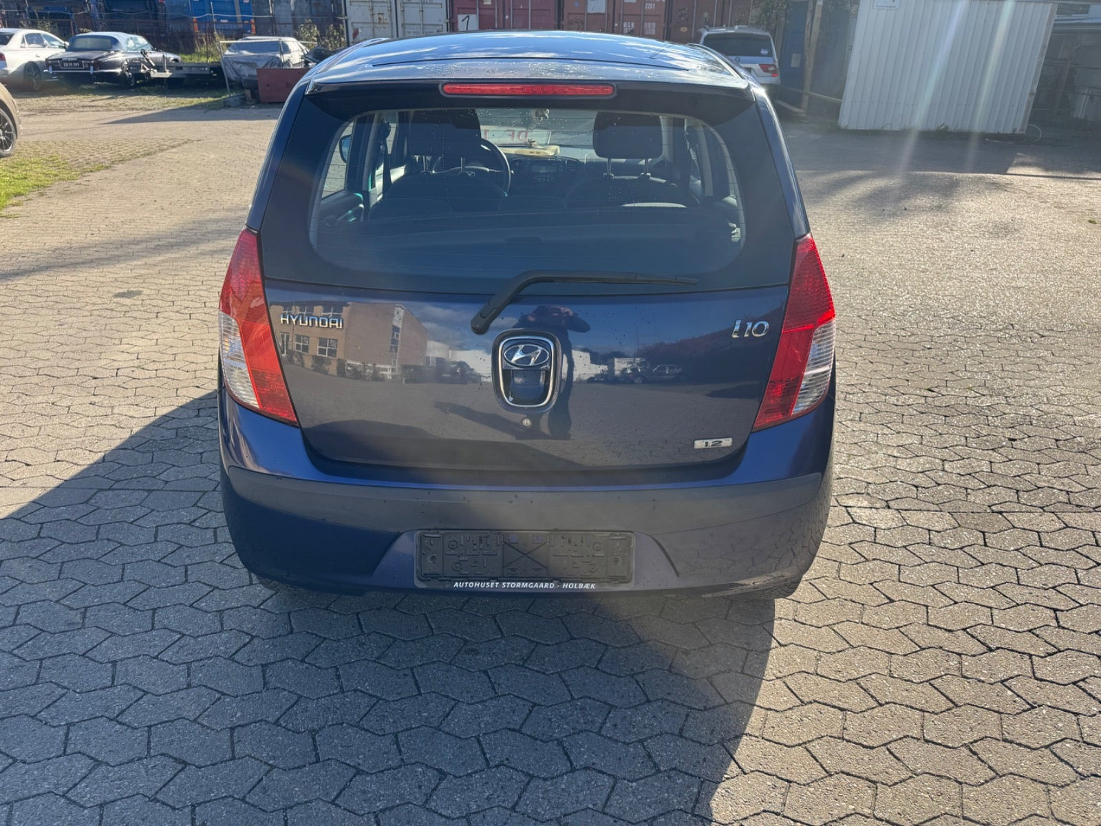 Rød Hyundai i10 fra 2009