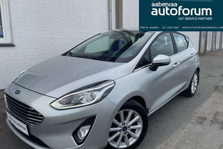 Sølv Ford Fiesta fra 2018